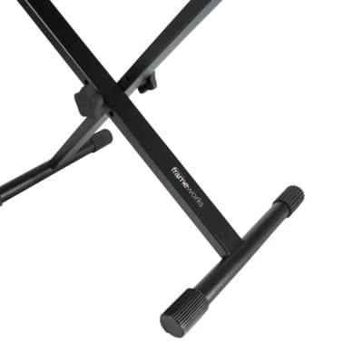 GATOR Frameworks Standard Keyboard Bench w/ DLX Seat - Black image 2