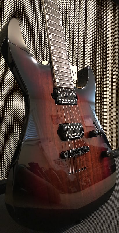 ESP USA M-II Koa W/Seymour Duncan, 3 Tone Sunburst image 1