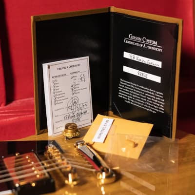 Gibson Custom 1958 Korina Explorer Reissue (Black Pickguard) - Natural w/Historic Explorer Brown/Pink Hardshell Case image 18