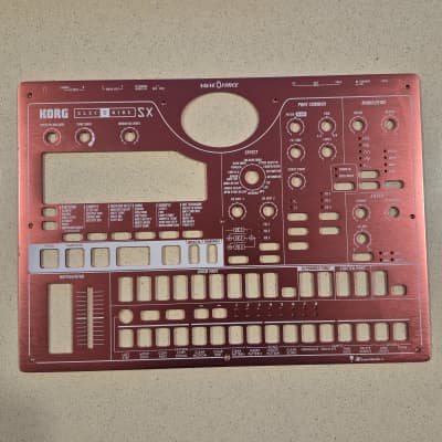 Korg Electribe-SX ESX-1 Dark Red Metallic Faceplate Replacement Smart Media