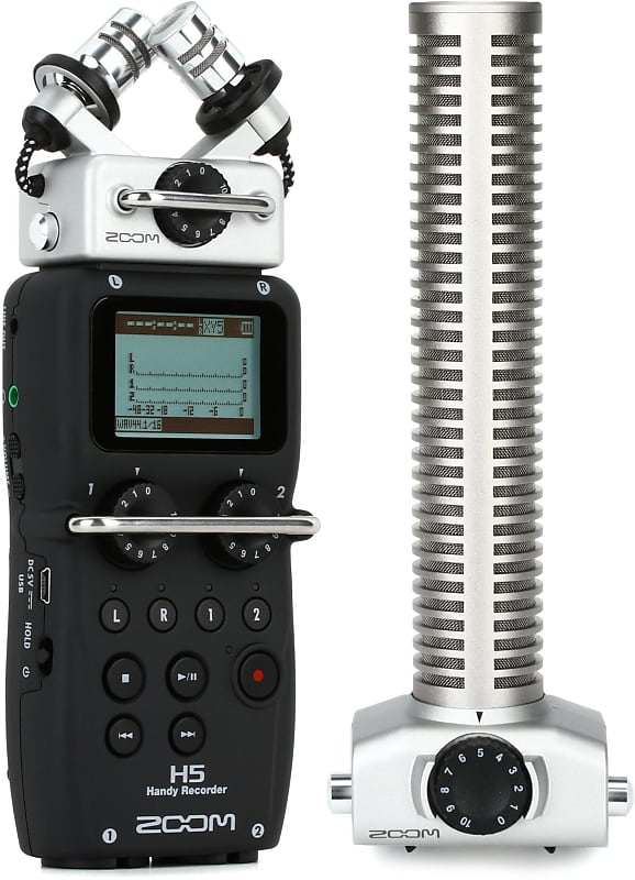 Zoom H5 4-channel Handy Recorder  Bundle with Zoom SGH-6 Shotgun Mic Capsule image 1