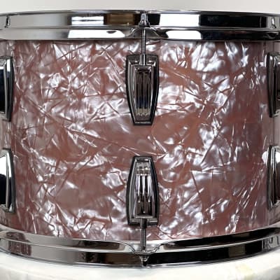 Ludwig 22/13/16" Classic Maple "Fab" Drum Set - Exclusive Rose Marine Pearl image 9