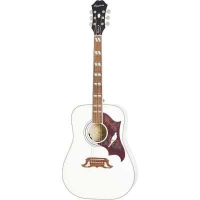 Epiphone Dove Studio Limited-Edition Acoustic-Electric Guitar Alpine White image 3