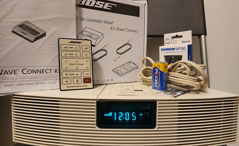 Bose Wave Radio AWR1-1W w/iPod Kit&Bluetooth Transmitter | Reverb