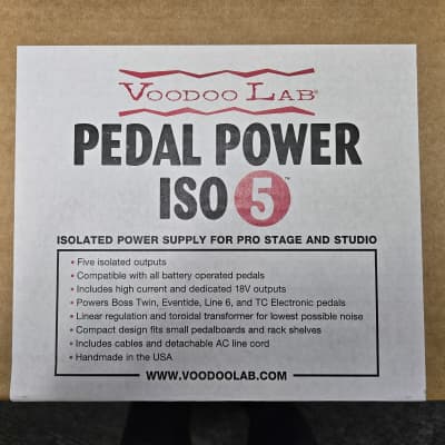 Voodoo Lab Pedal Power Iso 5 2017 - Black image 4