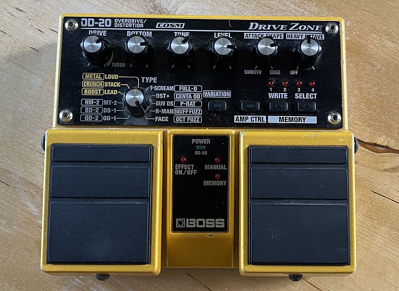 ギター BOSS OD-20 Overdrive/Distortion Boss OD-20 Distortion Overdrive - YouTube
