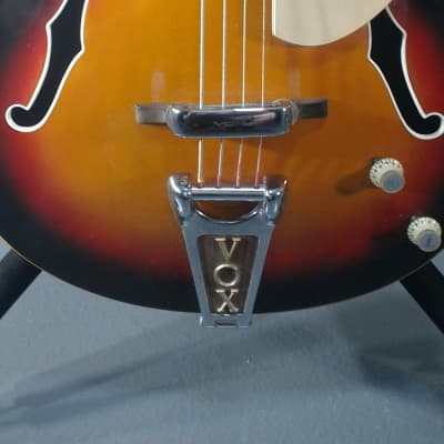 1960s Vox Saturn IV Hollowbody Bass Guitar, made in Italy image 2