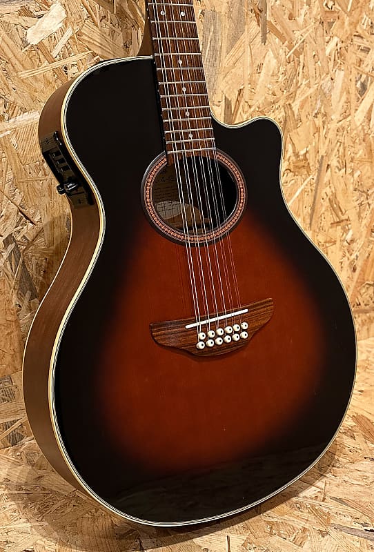 Pre Owned Yamaha APX 412A 12 String Electro Acoustic Red Burst