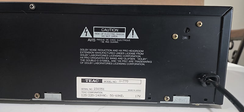 Teac V-770 1986-1987 - Black | Reverb