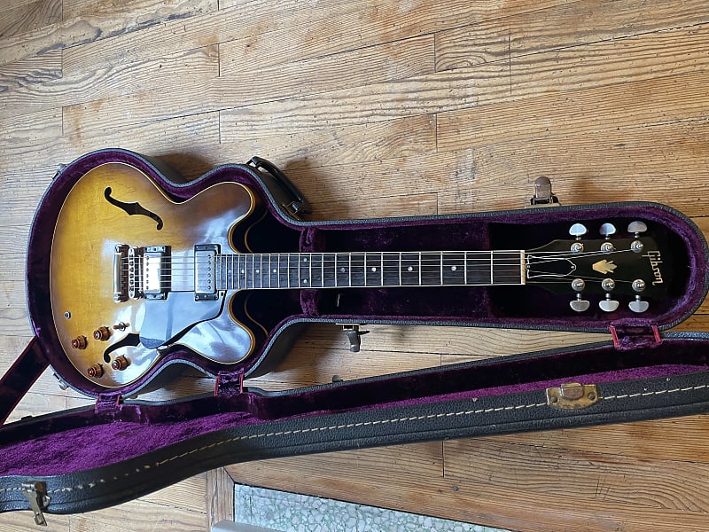 Gibson ES 335 Dot Tim Shaw 1987 - SUNBURST | Reverb