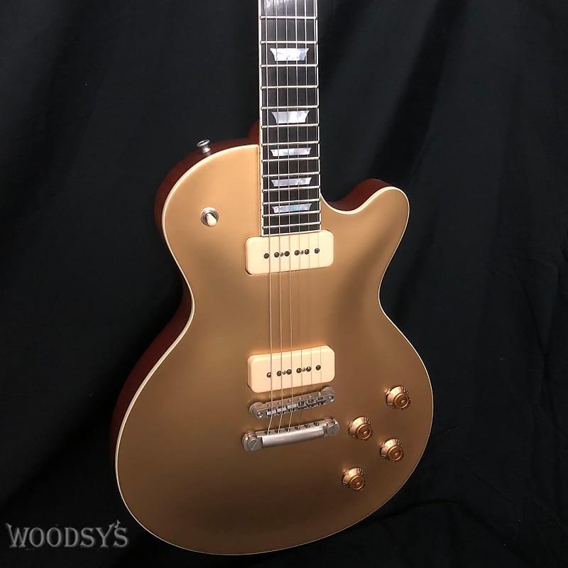 Eastman SB56 NGD Solid Body P90 Gold Top Reverb