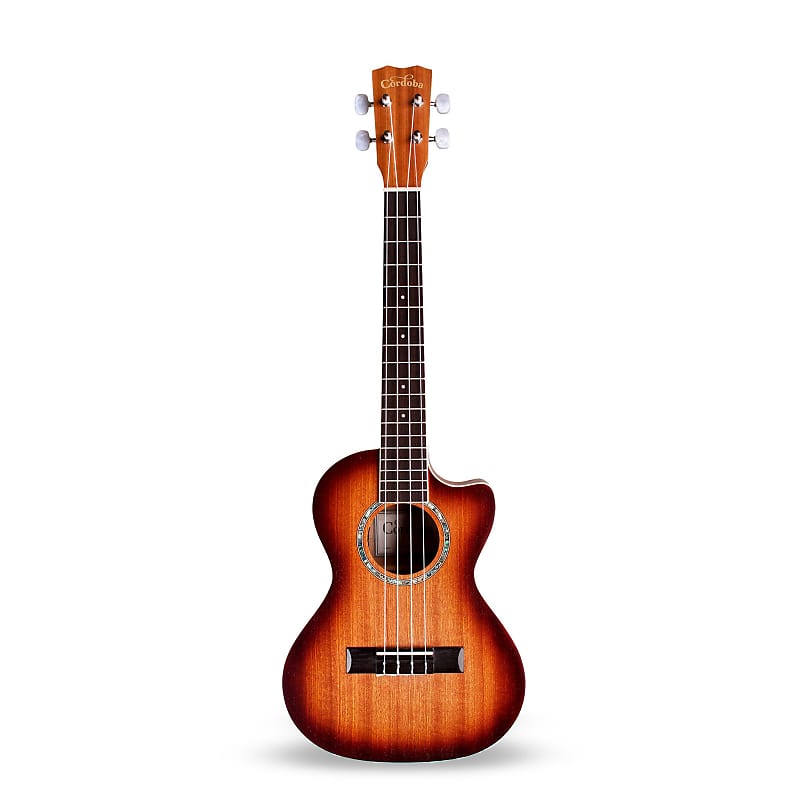 Cordoba 15TMCE-SB Cutaway Acoustic Electric Tenor Ukulele | Reverb