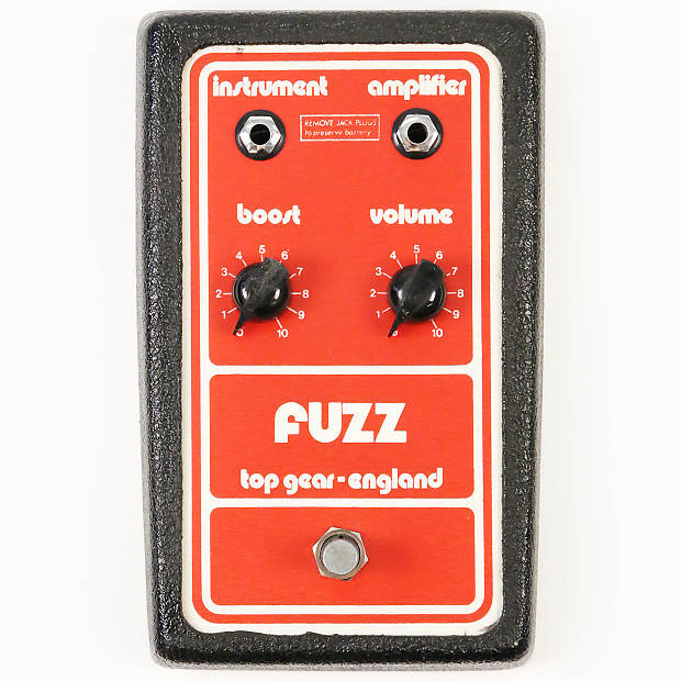 1978 Top Gear Fuzz Pedal Rare Top Gear of England Fuzz, Reverb