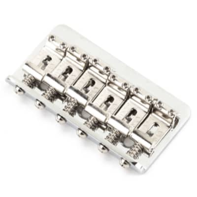 Fender 6 Saddle Hardtail Classic and Standard Series Guitar Bridge Assembly, Chrome