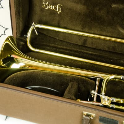 90's Bach Model 36 Stradivarius  Tenor Trombone w/ Case, 36BO image 2