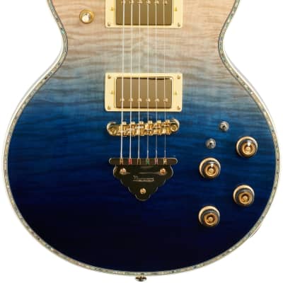 Ibanez AR420 Artist Electric Guitar, Transparent Blue Gradation image 2