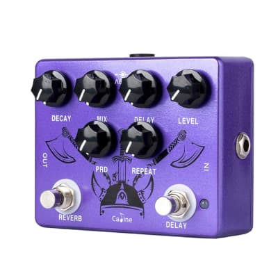 Caline CP-80 Purple Repeat Reverb delay - combine Delay and Reverb in one Pedal for sale