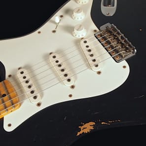 2013 Fender Stratocaster 1956 Custom Shop Relic 56 Strat Black image 6
