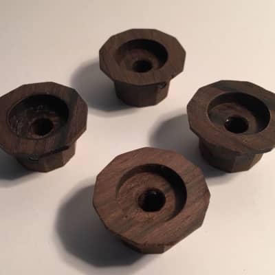 Guilford Brazilian Rosewood 11 Sided Facet Cut Guitar Knobs - Set Of 4 - USA image 3