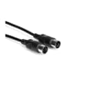 Hosa - MIDI Cable 5-pin DIN to Same, Black, 3ft