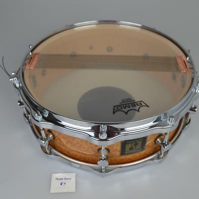 Sonor Delite snare drum S1405M Birdseye Amber 14" x 5" image 13