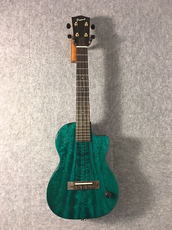 Pono TE-MDB Tenor Thinbody Electric with case 2020 translucent blue/green  gloss