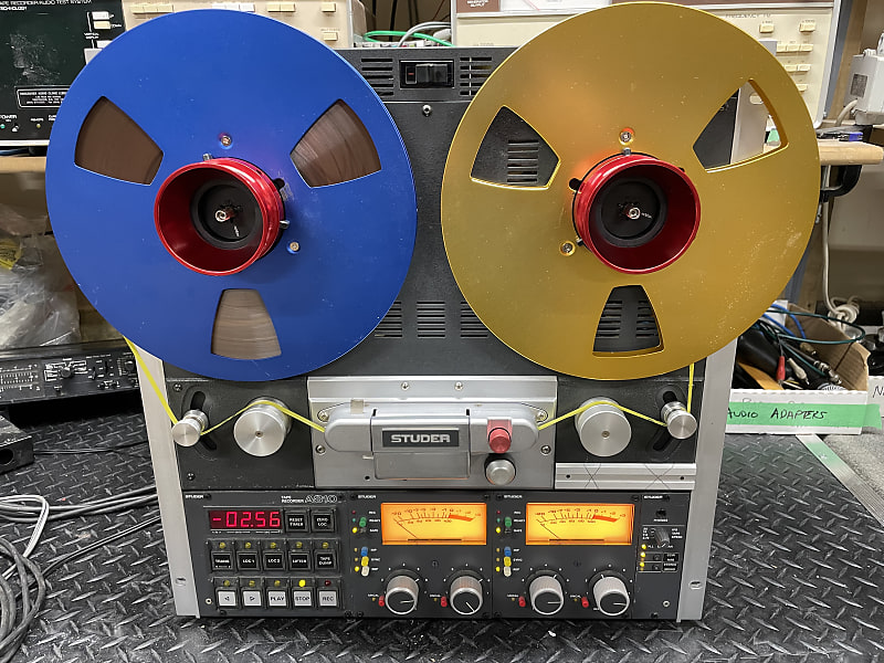 Studer A-810 1/2 track reel to reel tape deck w/4 speeds