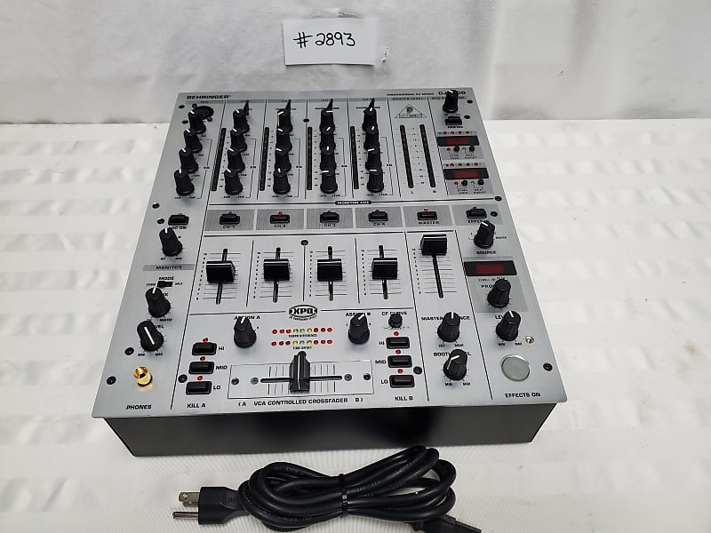 BEHRINGER DJX700 5-CHANNEL PROFESSIONAL DJ MIXER WITH EFFECTS #2893 GREAT  COND -