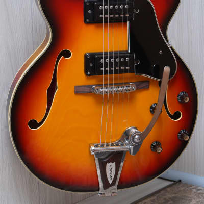 Conrad Semi-Hollow Electric Guitar 40080 1960s Burst Finish - W/Setup for sale