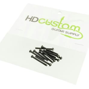 HDCustom HDSP029B-12 Humbucker Height Adjustment Screws (12-Pack)