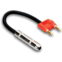 Hosa BNP-116RD Speaker Cable Adaptor - 1/4" TS to Dual Banana, 6"