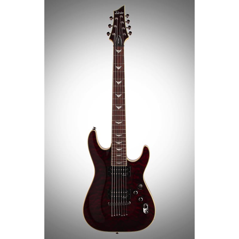 Schecter Omen Extreme 7-String Electric Guitar, Black Cherry | Reverb