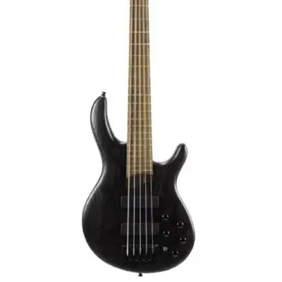 Cort B5ELEMENTOPTB Artisan Series B5 Element 5 String Bass Guitar. Open Pore Trans Blac image 2