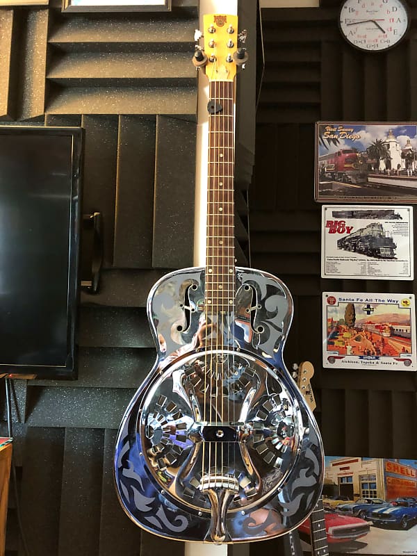 Dobro Single Cone late 80s Nickel Reverb