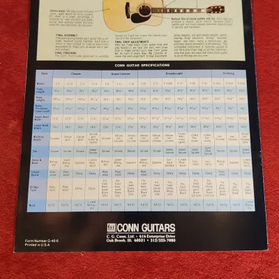 Vintage 1976 Conn Catalog And Price Sheet #1 image 6