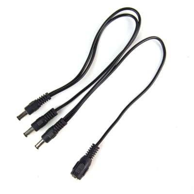 3 Way Daisy Chain Cable For Electric Guitar Effect Pedal Power Supply Cord Lead (straight)