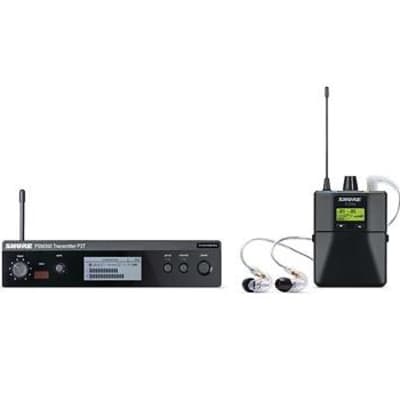 Shure PSM 300 In-Ear Monitoring Wireless  System with SE215-CL Earphones (Band G20) (Used/Mint) image 1