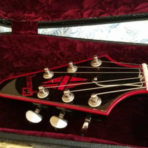Price Drop! 2006 Gibson Flying V Custom Black Metallic w Red Binding, EMGs! One of a kind! image 7