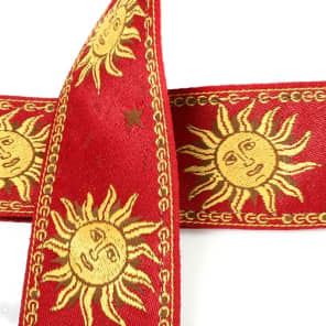 Levy's MPJG '60s Sun Polyester Guitar Strap - Red image 5