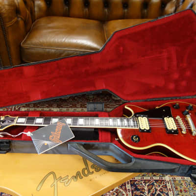 Gibson 1975 Les Paul Custom Wine Red Gold Hardware image 18