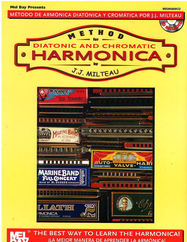Mel Bay Method for Diatonic and Chromatic Harmonica w/CD Reverb