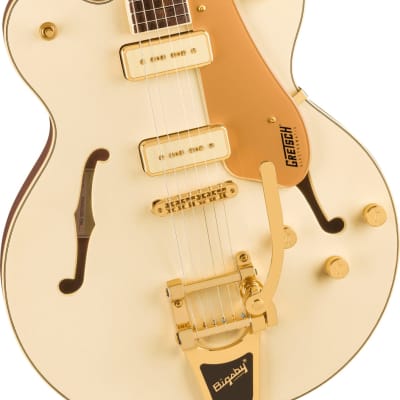 Gretsch - Electromatic® Pristine LTD Jet™ - Single-Cut Semi-Hollow Electric Guitar w/ Bigsby® - Laurel Fingerboard - White Gold image 1