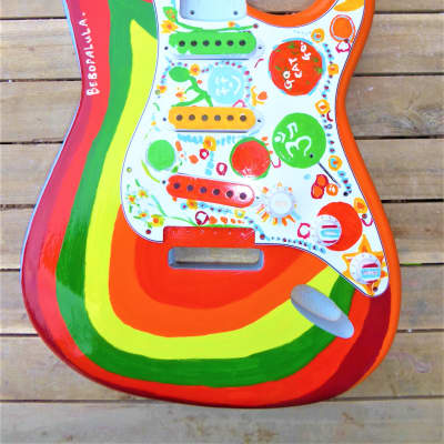 DY Guitars George Harrison Beatles "Rocky" custom relic strat body PRE-BUILD ORDER image 5