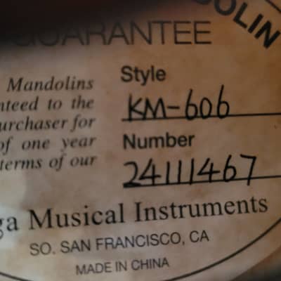 Kentucky KM-606 Standard F-Style Mandolin with Deluxe Padded Case - Satin Brown image 10