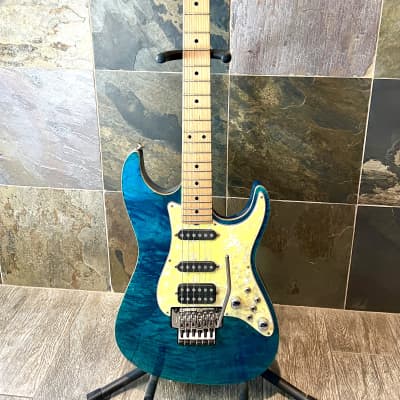 Tom Anderson Drop Top  1991 Teal Figured Maple Top OHSC (682) image 2