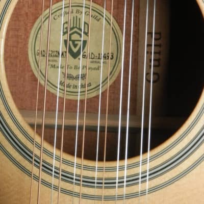 Guild GAD-6212 12-string Acoustic Dreadnought Guitar with case used image 24