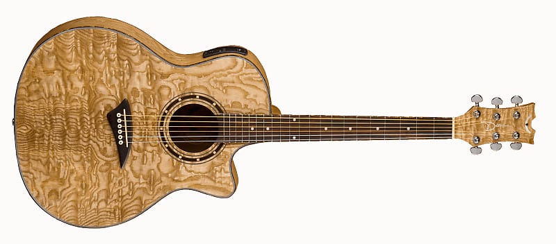 DEAN EQA Exotica Quilt Ash acoustic electric GUITAR Gloss Natural - NEW image 1