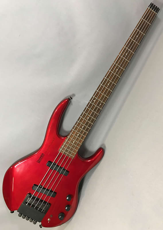 Hohner Professional The Jack Bass Custom V 5-String Headless Bass, Red