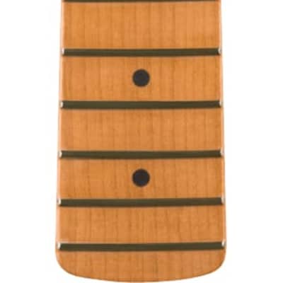 FENDER Satin Roasted Maple Jazz Bass® Neck, 20 Jumbo Frets, 12", Maple, Flat Oval Shape image 1