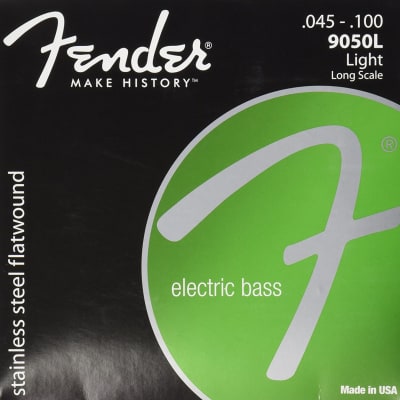 Fender 9050L Stainless Steel Flatwound Electric Bass Strings - LIGHT, 45-100 image 5